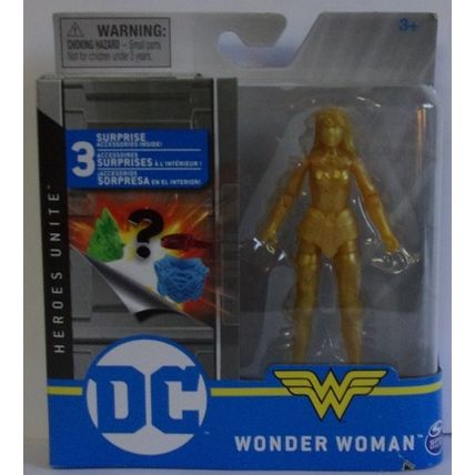 DC HEROES UNITE ' WONDER WOMAN ' GOLD action figure