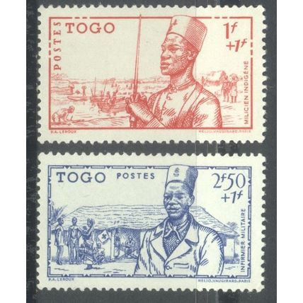 Togo 1941 - National Defence - x 2 stamps - unused