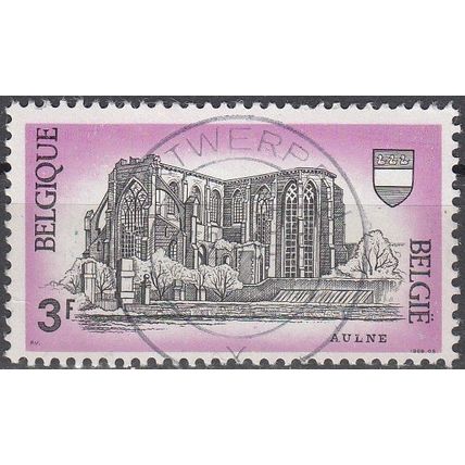 Belgique 1969 Michel 1540 O Cote (2008) 0.25 € Gozée Abbaye d'Aulne Cachet rond