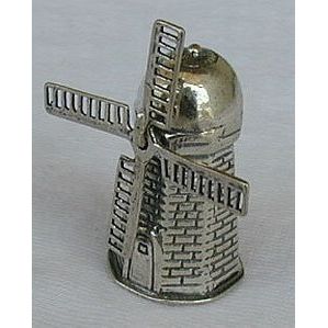 Windmill silver miniature