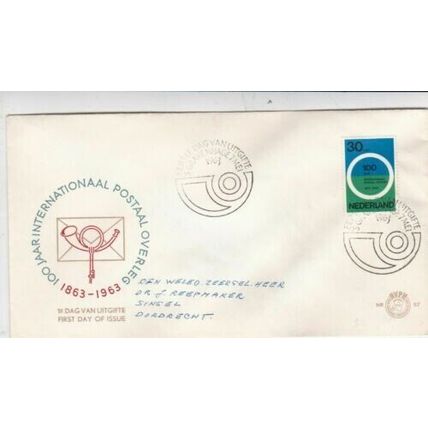 Netherlands 1963 Paris Postal Conference Centenary written VGC No.57