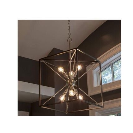 Decor Therapy Sadler 6-Light Stainless Steel Pendant