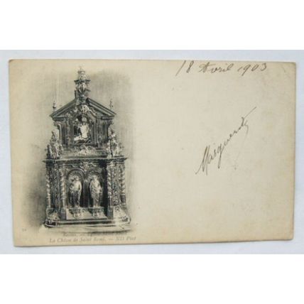 1903 postcard Reims, Eglise Saint Remi, La Chasse de Saint Remi