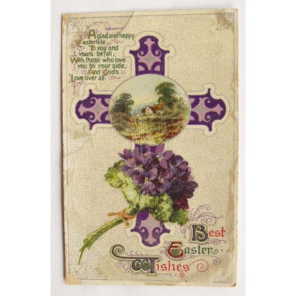 1913 Greetings postcard - Best Easter Wishes