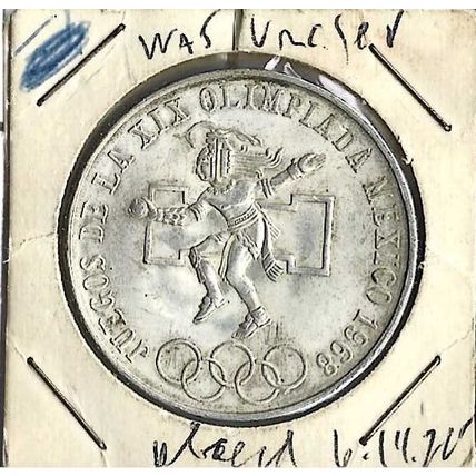 1968 Mexico Silver 25 Pesos UNC