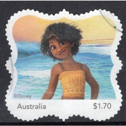 2025: DISNEY, MOANA 2, PART 3, $1.70 USED SELF-ADHESIVE MYSTAMP. 010
