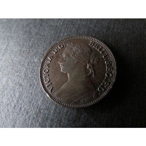 1874 H QUEEN VICTORIA FARTHING. AS