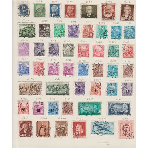 Germany West & East page of 49 with Albrecht Durer Karl Marx etc