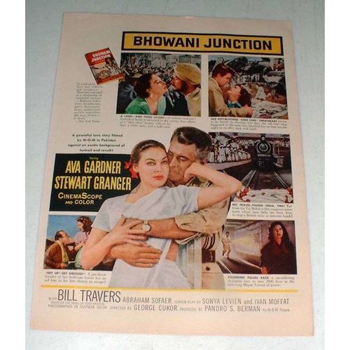 1956 Bhowani Junction Movie Ad - Ava Gardner