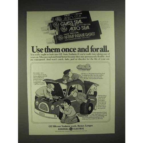 1977 General Electric Auto Sealants Ad - For All