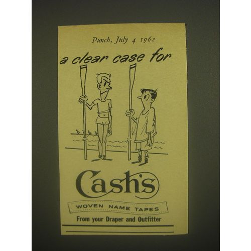 1962 Cash's Woven Name Tapes Advertisement