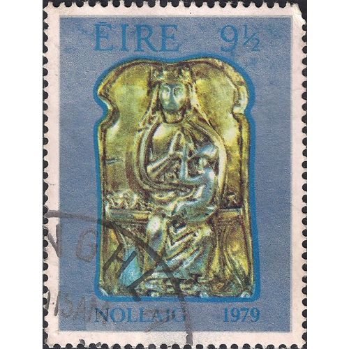EIRE, CHRISTMAS, Madonna & Child, blue 1979, 9½