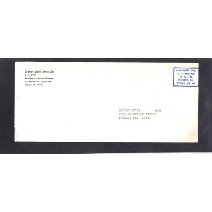 Shriners Cover Permit CV03016