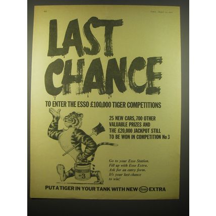 1966 Esso Oil Ad - Last chance