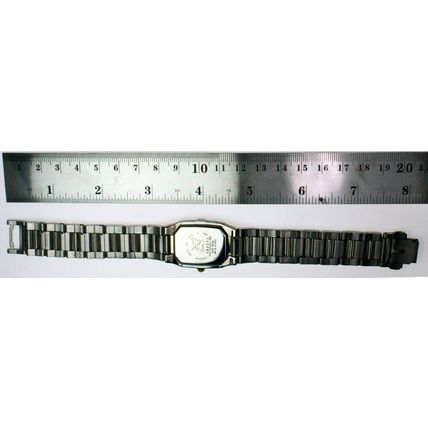 New Rare Citizen Square Two Tone S Steel Case & Band 50 Meter Water R Watch