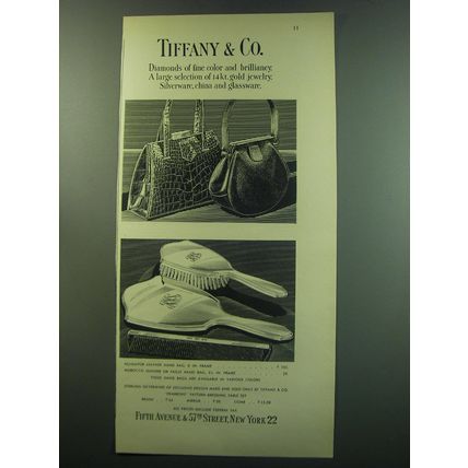 1949 Tiffany & Co. Advertisement - Alligator Hand Bag, Morocco Leather Hand Bag