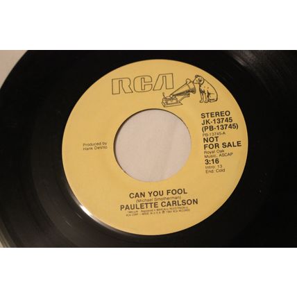 Paulette Carlson Promo 45-CAN YOU FOOL STEREO