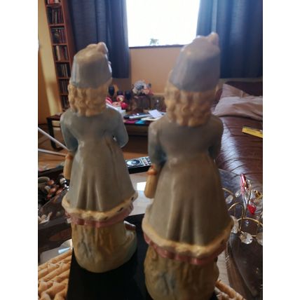 Pair Of Matching Female Period Figures