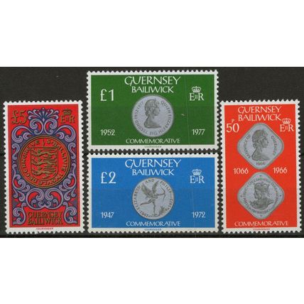 ZAYIX Guernsey 201-203A MNH Coins Royalty Official Seal Currency 021423S147
