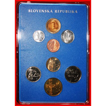 RARITY: SLOVAKIA★ SET 10-20-50 HELLERS 1-2-5-10 CROWNS 1997★LOW START★NO RESERVE