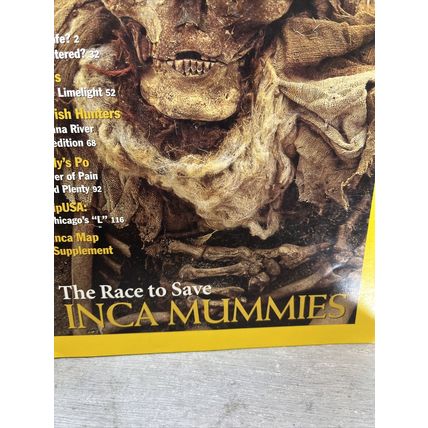 National Geographic Magazine Inca Mummies May 2002 - Vintage Collectable