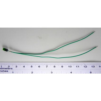 Ampoule - vert 12 volts - 65 ma 3 mm type grain de blé - lot de 5 Ampoule