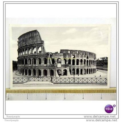 FLAVIAN AMPHITHEATRE OR COLOSSEUM, ROME, ITALY, 1937, Postcard