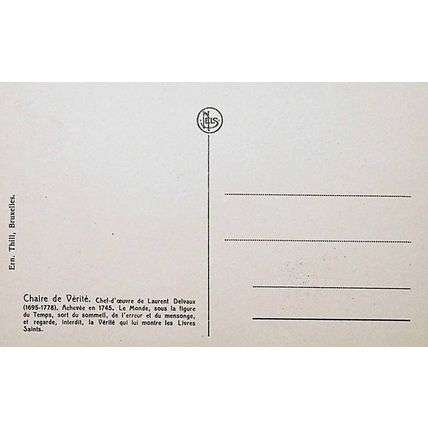 GAND (GENT), CHAIR OF TRUTH, ST BAVON CATHEDRAL, BELGIUM, Postcard