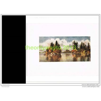 AUTUMN ON LAKE OF BAYS, MUSKOKA LAKE, NORTH ONTARIO, Book Illustration, 1907