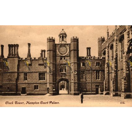 Clock Tower, Hampton Court Palace, 114 Morland Postcard