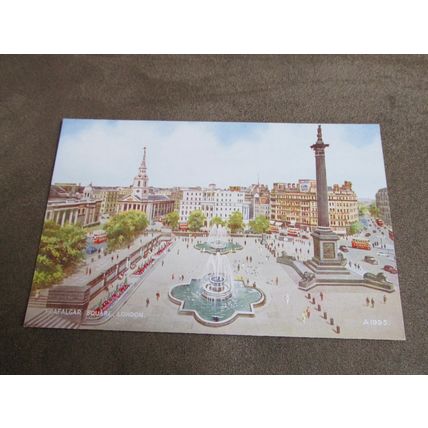 Valentines Postcard - Trafalgar Square, London - Artist E.W Trick / A1995