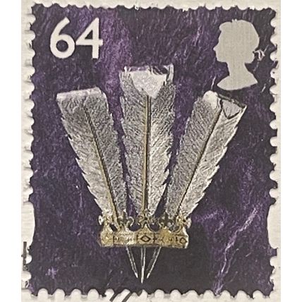 GB 1999 Wales 64 Prince Feathers Used SG W86 Sc16 postage stamp Queen Elizabeth