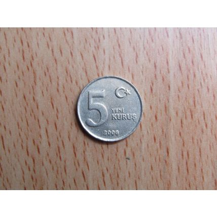 Turkey 2005 5 Kurus Coin