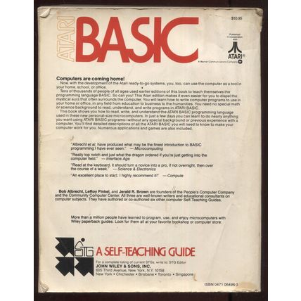 Atari Basic by Rob Albrecht, LeRoy Finkel, & Jerald R. Brown Paperback