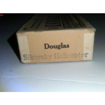 Douglas Model Co. Utah Solid wood model kit SIKORSKY HELICOPTER 1943 Rare
