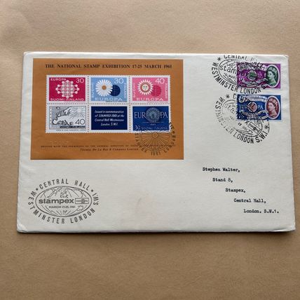 1961 FDC Europa Finland Suomi Finland stampex Westminster London RARE