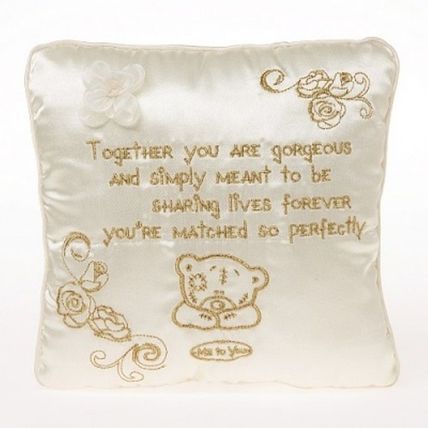 Me to You Tatty Teddy Wedding Ring Verse Cushion