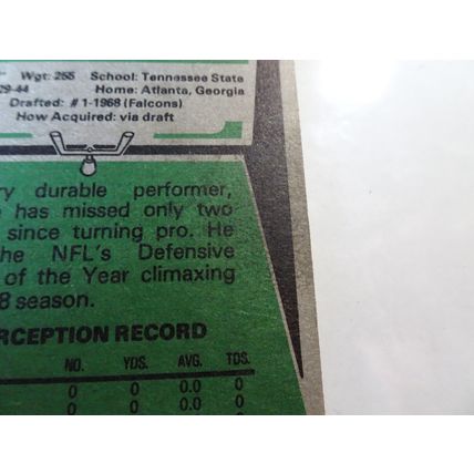 1975 Topps Football Card # 245 Claude Humphrey Very Good (3) Atlanta Falcons
