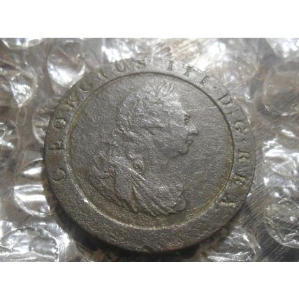 1797 George III "Cartwheel" penny.