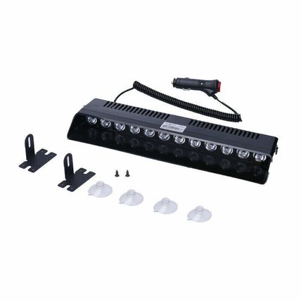12v Led Blue Car Truck Warning Emergency Strobe Light Flashing Dash Lamp