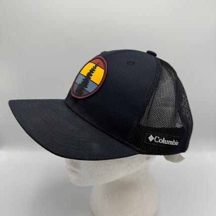 Columbia Spring Grove Trucker Hat Snapback Black Outdoor Patch Logo Unisex O/S