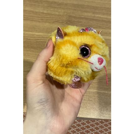 Ty Puffies Tabitha The Tabby Cat Stuffed Beanie Cute Mini Plushie