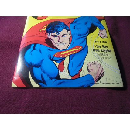 SUPERMAN: MAN FROM KRYPTON Book & Record Set! VF/NM-! 1978!! $35.00 Shipped!
