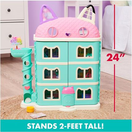 Gabby’S Dollhouse, Purrfect Dollhouse with 15 Pieces Including Toy Figures, Furn