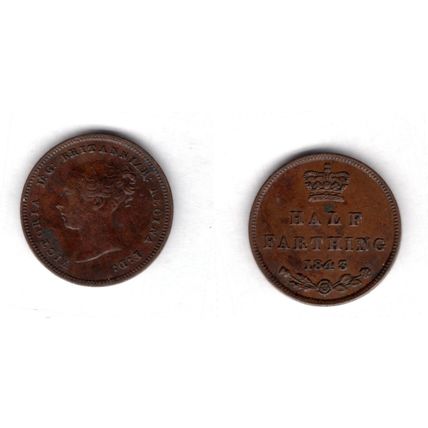 Great Britain. Victoria. Half Farthing 1843. dy18738
