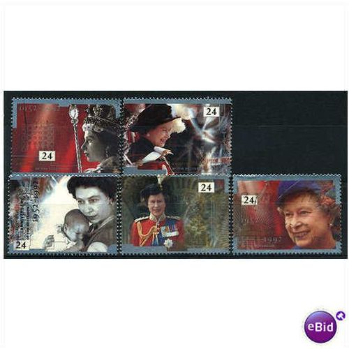 1992 SG1602-1606 Queens Accession Very Fine Used Set