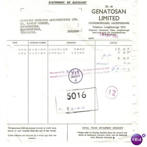 1963 GENATOSAN LTD LOUGHBOROUGH ,LEICESTERSHIRE 7003