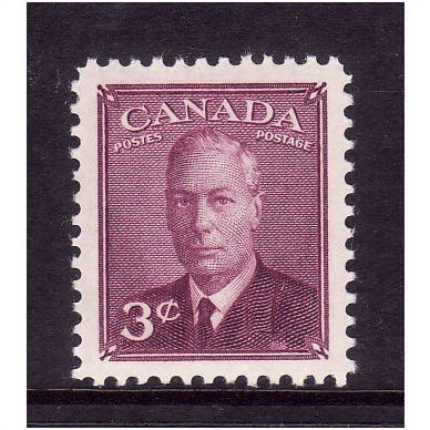 CANADA 1949 3c PURPLE SG 416 M /MINT#3