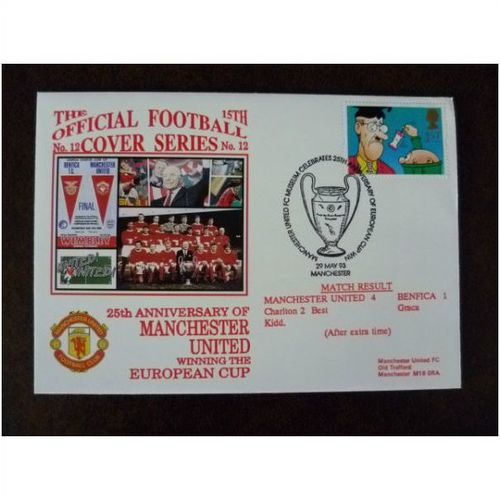 1993 Manchester United European Cup Win Dawn 15th Official Football Cover No 12