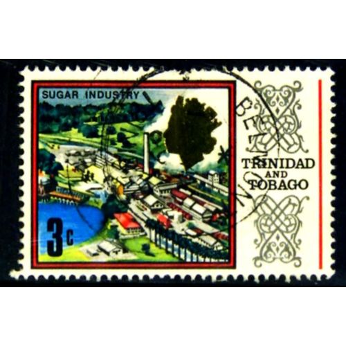 TRINIDAD AND TOBAGO 1969 SG 340 3c SUGAR REFINERY FINE USED #